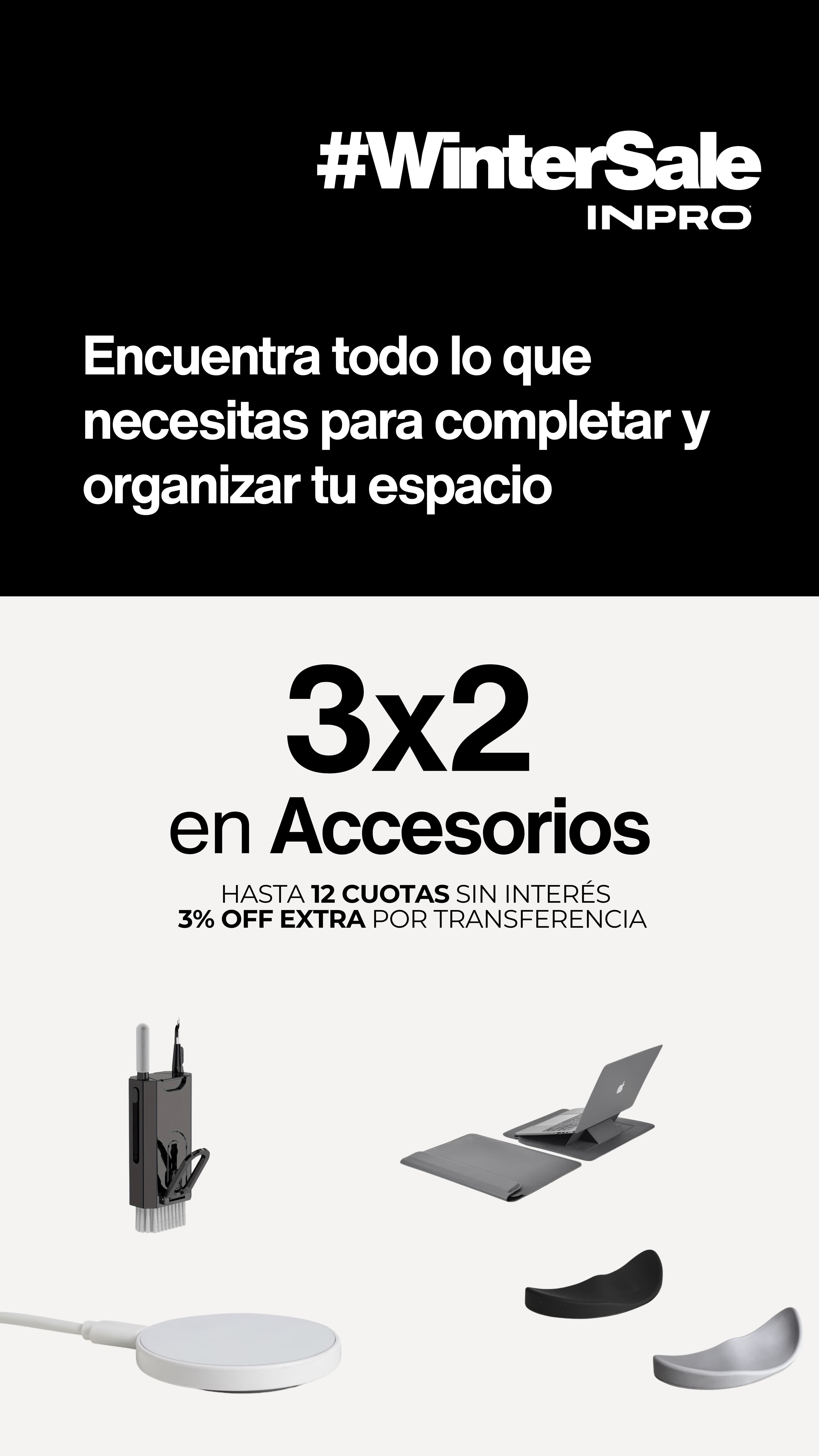 Winter Sale INPRO: 3x2 en accesorios