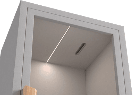 Sistema de iluminación LED de un pod SoundBox