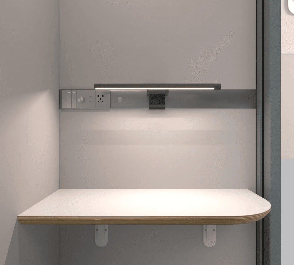 Interior de un pod SoundBox