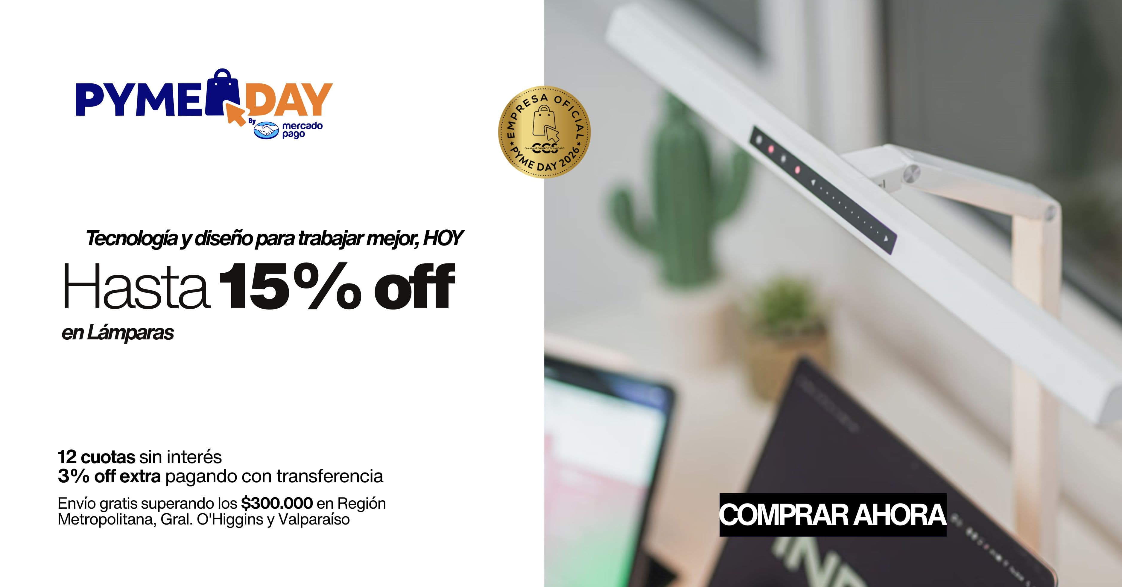 PYME Day INPRO: hasta 15% off en lámparas