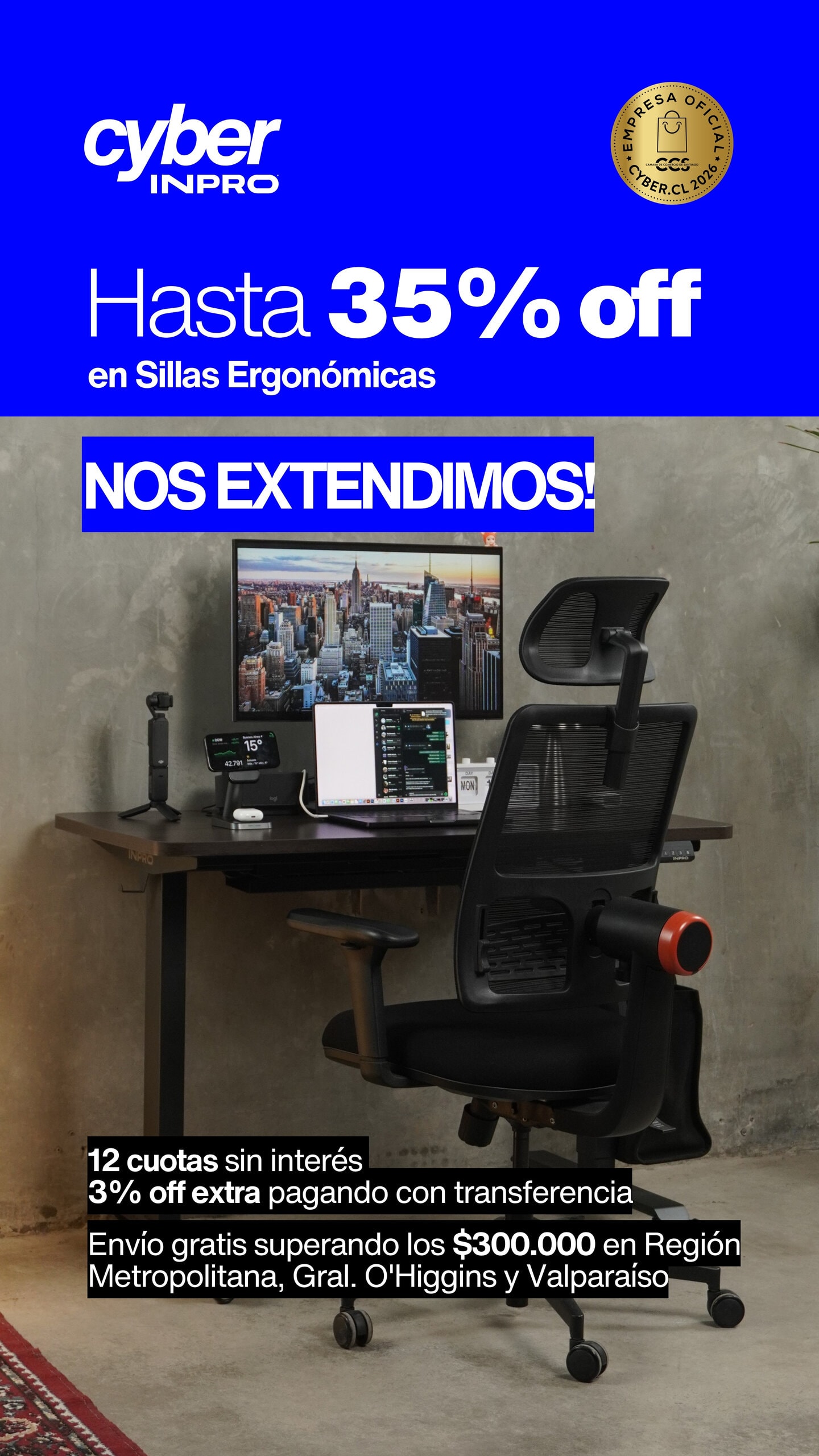Cyber INPRO: hasta 50% off en accesorios