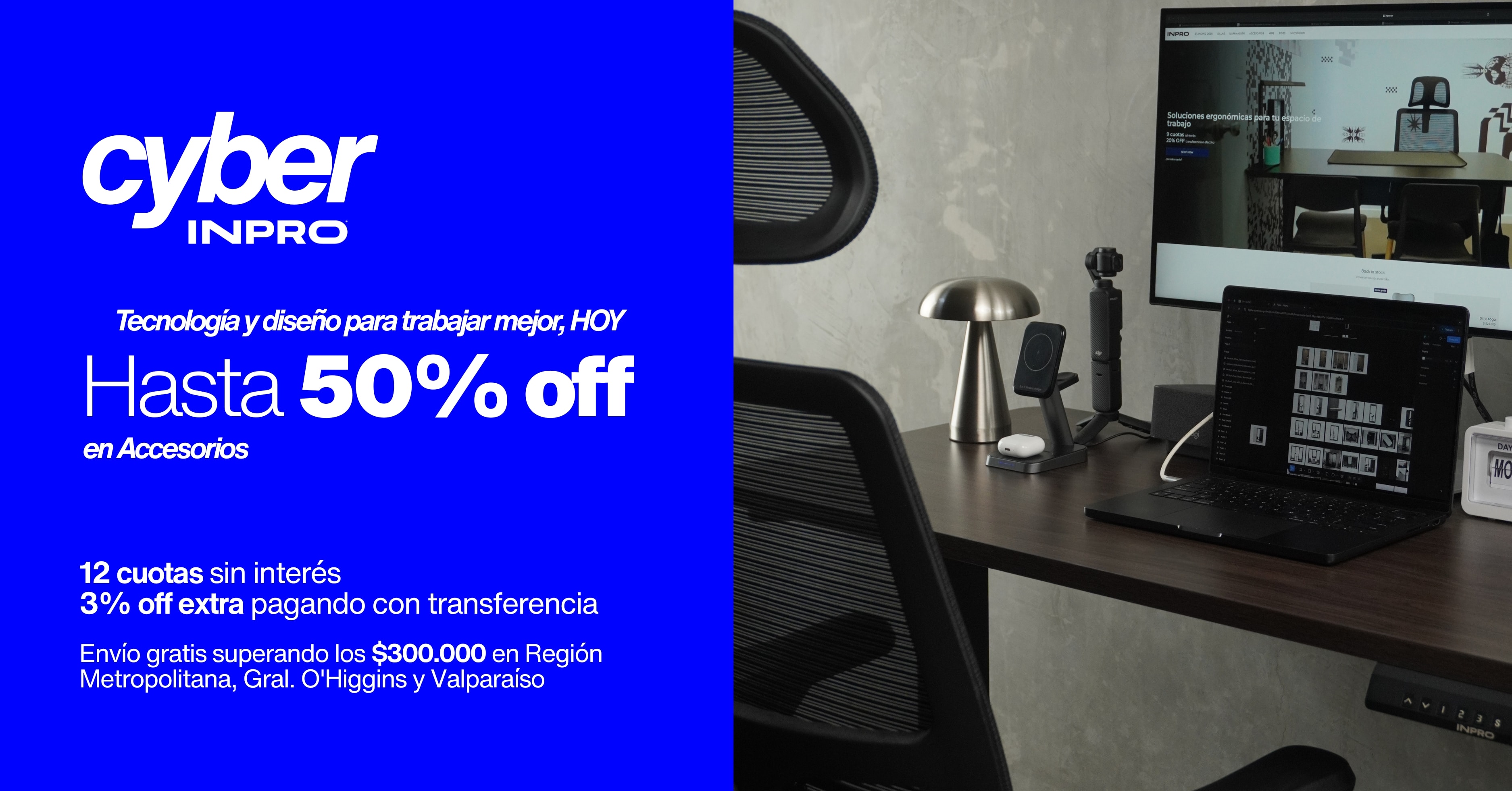 Cyber INPRO: hasta 50% off en accesorios