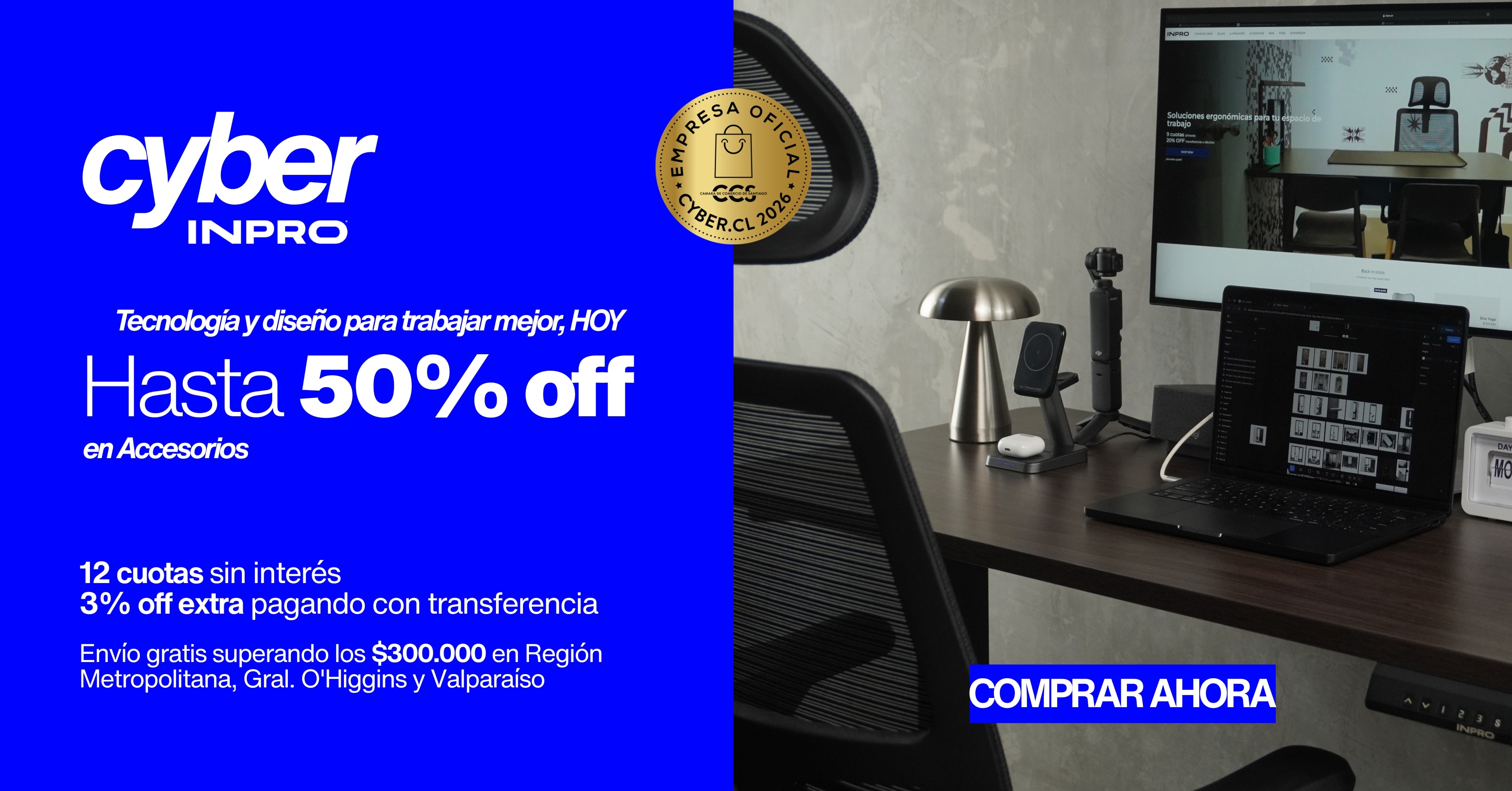 Cyber INPRO: hasta 50% off en accesorios