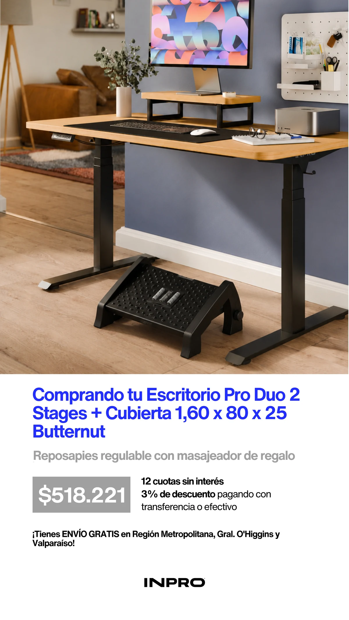 Dia del Padre INPRO: SD Pro Duo con reposapies regulable de regalo