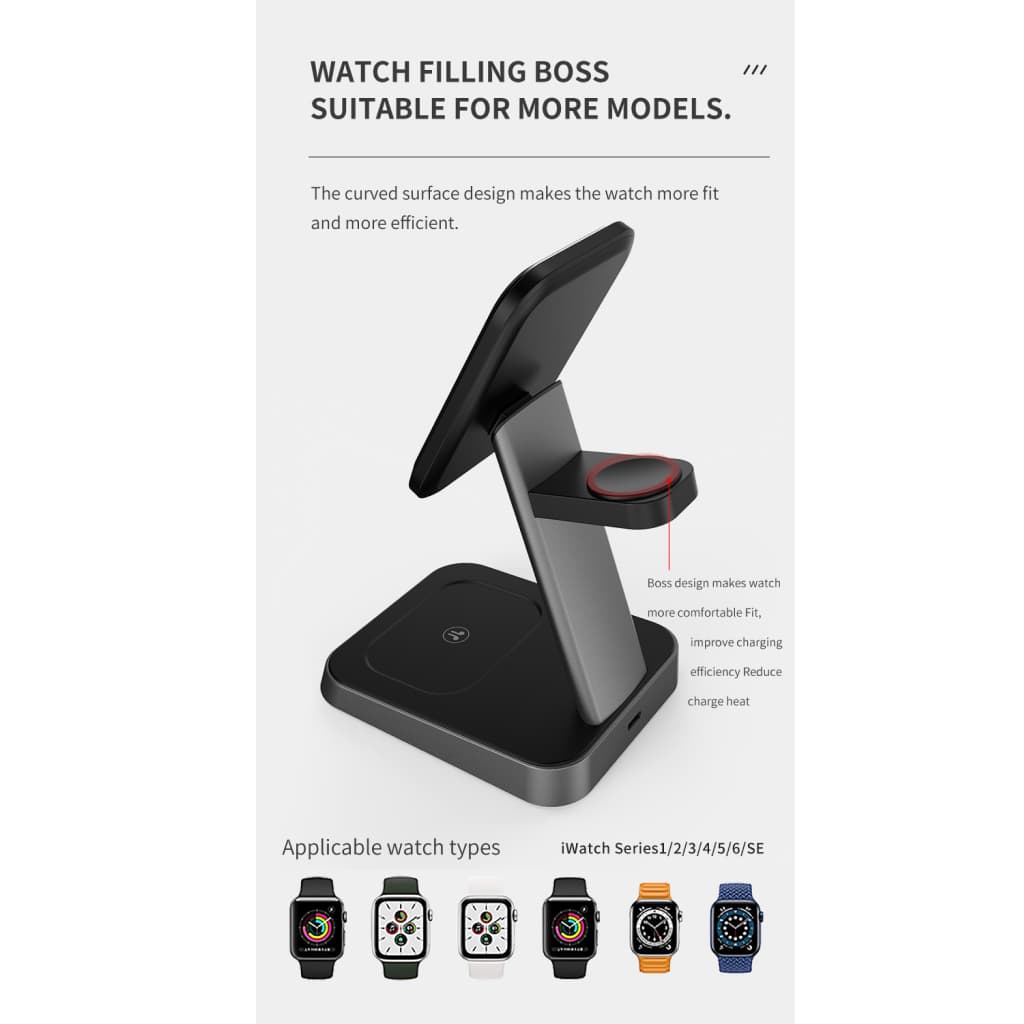 Cargador Magsafe 3-en-1