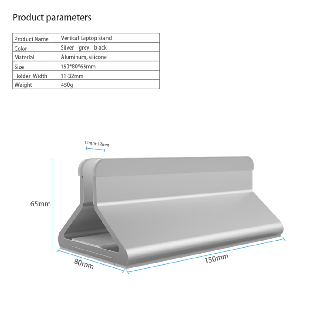 Soporte para Laptop Vertical
